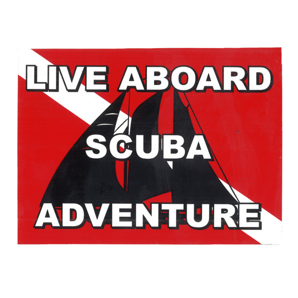 Sticker Live Aboard Adventure Adventure Outfitters