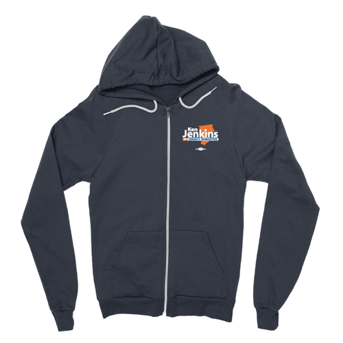 Ken Jenkins (Navy Zipper Hoodie)