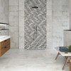 Metallique Blanco Lapato Wall & Floor Tile 600 x 600 x 10mm