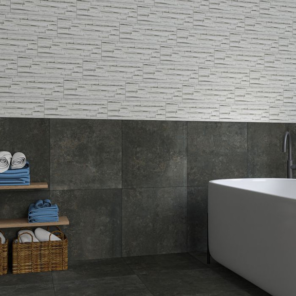 Metallique Iron Lapato Wall & Floor Tile 600 x 600 x 10mm