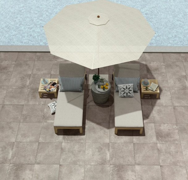 Monolith Pearl Outdoor Floor Tile 595 x 595 x 20mm