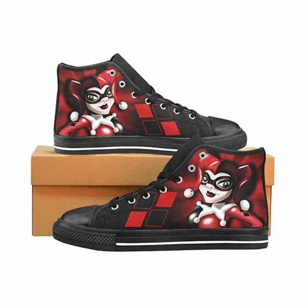 Suicide Squad Harley Quinn Joker High Canvas Shoes Casual Sneakers Couple |  eBay