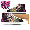 Frankenstein Fright Candy White Men’s Classic High Top Canvas Shoes