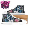 Corpse Bride Waiting For You Fright Candy White Women's Classic High Top Canvas Shoes