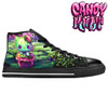 Zombie Kitty Fright Candy Men’s Classic High Top Canvas Shoes
