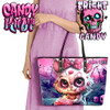 From Paris To The Grave Fright Candy Large Tote Bag