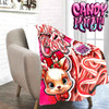 Packet Of Candy Canes Candy Kult Micro Fleece Blanket