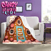 Gingerbread House Candy Kult Micro Fleece Blanket