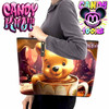 Don't Bother Me Before Coffee Candy Toons Large Tote Bag