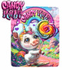 Rainbow Lollipop Unicorn Candy Kult Micro Fleece Blanket