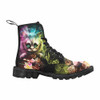 Cheshire Cat Alice In Wonderland MENS BLACK SOLE Undead Inc Boots - Tea Party Variant