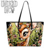 Bambi Tattoo Art Large Pu Leather Handbag / Shoulder Bag