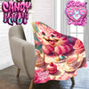 Rose Garden Tea Party Retro Candy Micro Fleece Blanket