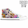 Thumper Flower Foraging White Men’s Classic High Top Canvas Shoes