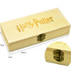 Harry Potter 5 Piece Collectable Crest Pin Set In Wooden Box