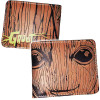 Guardians Of The Galaxy Groot Engraved Wood Pu Leather Bifold Wallet