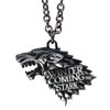 Game Of Thrones Winter Is Coming Wolf Gun Metal Necklace