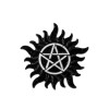 Supernatural Protection Pentagram Tattoo Pin Brooch