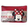 Minnie Mouse Festive Glitter LARGE Travel Makeup Cosmetics Bag