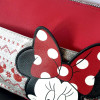 Minnie Mouse Festive Glitter LARGE Travel Makeup Cosmetics Bag