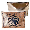 Game Of Thrones Mother Of Dragons LARGE Travel Makeup Cosmetics Bag