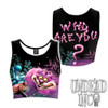 Alice In Wonderland Who Are You Women's Crop Top