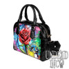 Undead Inc Beauty & The Beast Stained Glass Rose Shoulder / Hand Bag