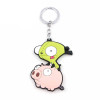 Invader Zim Gir On The Pig Key Ring Chain