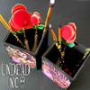 Undead Inc Beauty & The Beast Enchanted Rose - Metal Makeup Brush & Holder Set