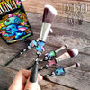 Stitch Crayon Graffiti Undead Inc - Metal Makeup Brush & Holder Set