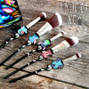 Stitch Crayon Graffiti Undead Inc - Metal Makeup Brush & Holder Set