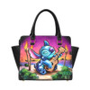 Stitch Sunset Premium Undead Inc PU Leather Shoulder / Hand Bag