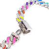 Rainbow Reversible Cuban Link Chain Necklace