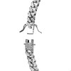 Silver Titanium Stainless Steel Cuban Link Chain Necklace