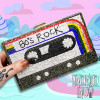 80's Mix Tape Crystalized Clutch Purse / Crossbody