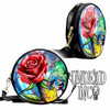 Beauty & The Beast Stained Glass Rose Undead Inc Cross Body Bag
