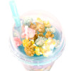 Unicorn Popcorn Frosty Freeze Blue Tumbler With Straw