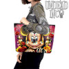 Day Of The Dead Mickey Large Pu Leather Handbag / Shoulder Bag