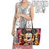 Day Of The Dead Mickey Large Pu Leather Handbag / Shoulder Bag