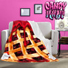Oh My Cherry Pie Candy Kult Micro Fleece Blanket