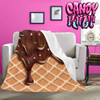 Chocolate Ice Cream Candy Kult Micro Fleece Blanket