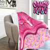 Strawberry Sprinkles Please Candy Kult Micro Fleece Blanket