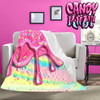 Rainbow Unicorn Ice Cream Candy Kult Micro Fleece Blanket