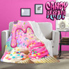 Rainbow Confetti Cupcakes Candy Kult Micro Fleece Blanket