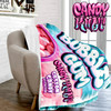 Cotton Candy Bubble Gum Candy Kult Micro Fleece Blanket