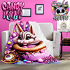Sugar The Donut Bunny Candy Kreeps Micro Fleece Blanket