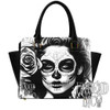 Day Of the Dead Woman Black Grey Undead Inc PU Leather Shoulder / Hand Bag