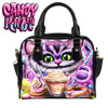 Cheshire Cat Tea Party Candy Kult Classic Convertible Crossbody Handbag