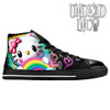 Kitty Rainbow Women's Classic High Top Canvas Shoes