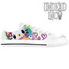 Kitty Rainbow White LADIES Canvas Shoes